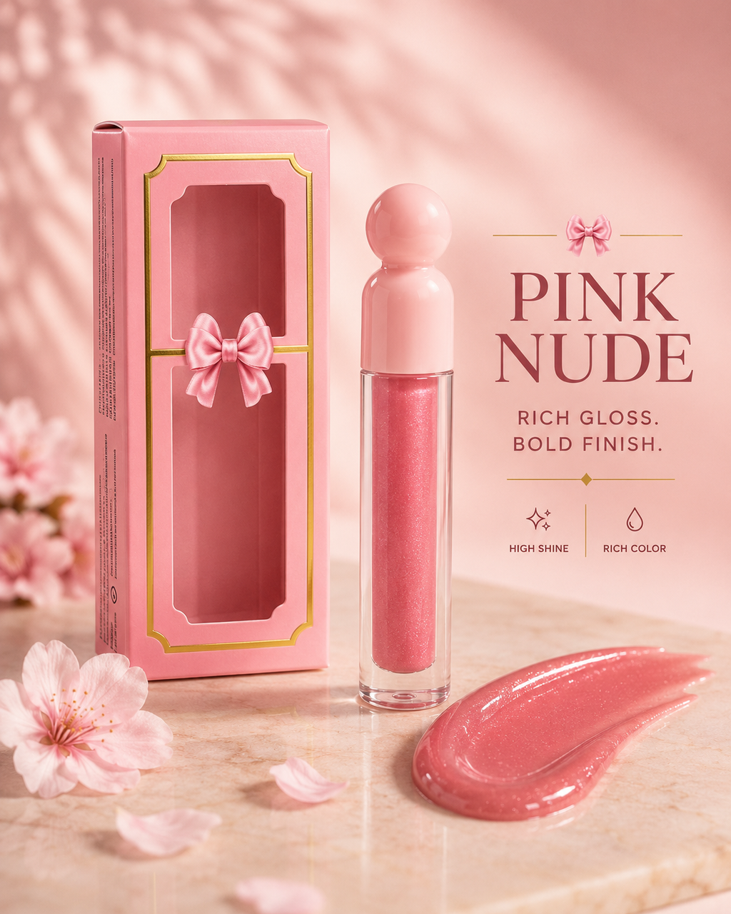Lip gloss Pink nude